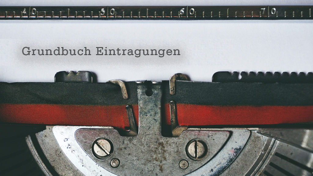 Grundbuch Eintragungen